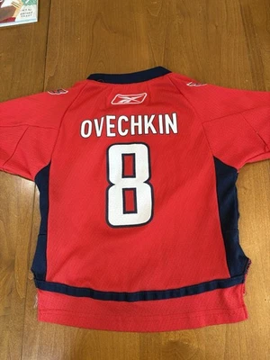 Alex Ovechkin Authentic Jersey Youth 2T-4T Red Washington Capitals Hockey Reebok - Image 1 of 4