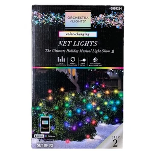 Orchestra of Lights LED Lichternetz 72 Farbwechsel Lichter Gemmy NEU KOSTENLOSER VERSAND - Bild 1 von 3