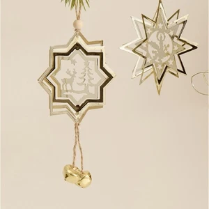 Butterfly/Bell/Snowflake/Flower Metal Hanging Ornament For Birthday Christmas - Picture 1 of 17