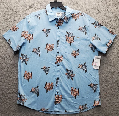 Camisa Hurley Para Hombres XL Multi Floral Elastizada Informal Manga Corta Cuello Abotonado Foto 1 de 4