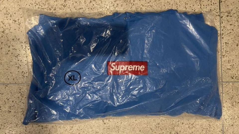 Sudadera con Capucha XL Supreme Box Logo Cian (FW 25) EN MANO SE ENVÍA HOY Foto 1 de 1