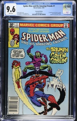 Spider-Man and his Amazing Friends #1 Newsstand 1st App Firestar CGC 9.6 NM+ - Image 1 of 4