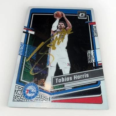 Tobias Harris 2023-24 Panini Donruss Optic #136 On Card Auto Philadelphia 76ers - Image 1 of 2