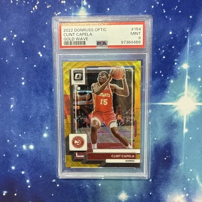 2022-23 Panini Donruss Optic - Clint Capela #154 Gold Wave /10 - Image 1 of 2