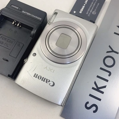 Canon PowerShot IXY 200 ELPH 185 digital Camera 180 20MP Silver fast ship japan - Image 1 of 4