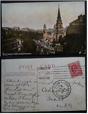 1910 Great Britain Postcard-Cuthbbert's Church ties 1d Stamp cd Edinburgh