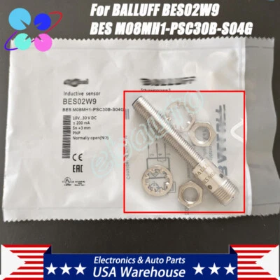 New For BALLUFF BES02W9 BES M08MH1-PSC30B-S04G Proximity Sensor 10-30VDC 3mm PNP - Image 1 of 4