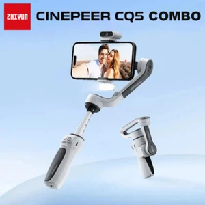 Zhiyun CINEPEER CQ5 Combo Phone Gimbal Stabilizer with AI Tracker Voice Control - Picture 1 of 10