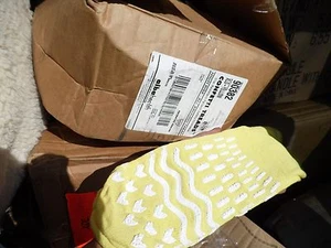 SET 2 PR MEDIZINISCHE RUTSCHFESTE KRANKENHAUSSOCKEN GELB XLG HOHES RISIKO RUNDUM PROFILE - Bild 1 von 3