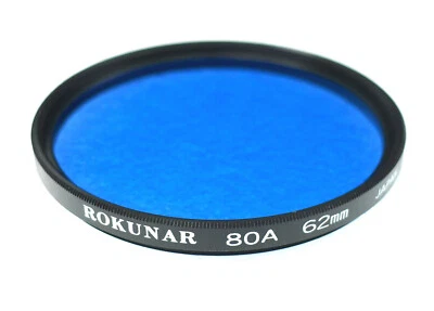 62mm Rokunar 80A Filter - BLUE Color Correction - Classic Style - NEW - Image 1 of 3