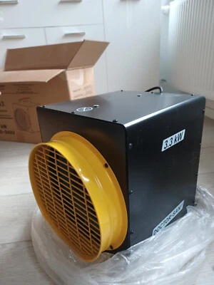 Heizlüfter Elektroheizer Bauheizer mit 7m Schlauch Heizgebläse Heizgerät 3,3kW - Bild 1 von 4