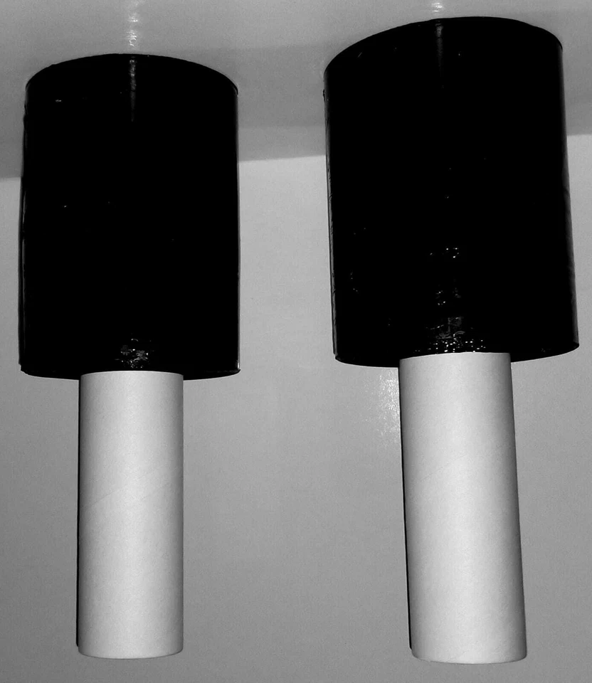 BLACK Shrink Wrap Stretch Film 2 Rolls 5"x1000 80 Gauge with handle Heavy Duty - Image 1 of 1