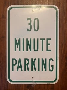 30 Minuten Parkschild 12”x18” Stahl Emaille noch verpackt - Bild 1 von 3