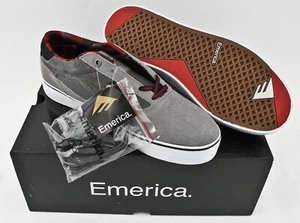 NEW Emerica The Provost Skate Skateboard BMX Shoes Mens US 8 Gray Red NOS - Picture 1 of 15