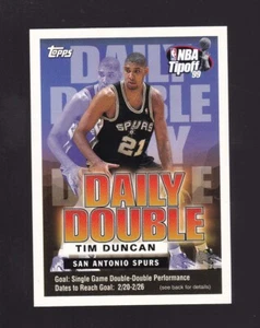 1999-2000 Topps Tip Off Daily Double Tim Duncan #NNO San Antonio Spurs - Picture 1 of 2