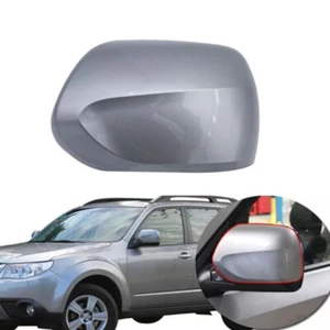 Silver Left Driver Side View Wing Mirror Cover Cap For Subaru Forester 2008-2010 - Picture 1 of 7