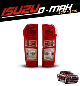 LED RED CLEAR REAR TAIL LIGHT LAMP PAIR ISUZU FOR D-MAX DMAX RODEO 2012-2019 - Picture 1 of 10