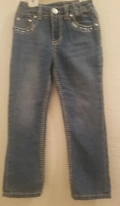 Cherokee Jeans Girls  Size 6 Blue Denim Boot Cut Casual Stretch Mid Rise - Picture 1 of 3