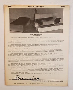 Precision Modeling & Tools Sales Literature Various Printed Materials  - Imagen 1 de 4