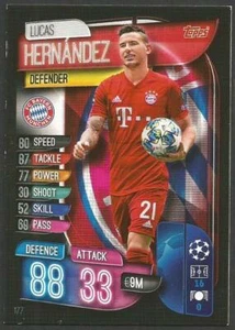 TOPPS CHAMPIONS LEAGUE MATCH ATTAX 2019-20- #177-BAYERN MUNICH-LUCAS HERNANDEZ - Imagen 1 de 1