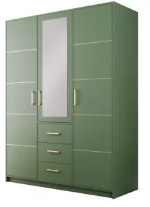 Kleiderschrank BALI II - D3 Drehtürenschrank Schrank Schubladen Farben Spiegel ! - Bild 1 von 8