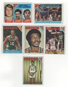 1975-76 Topps 6-Card Celtics Lot w Nelson Jo Jo Scott VINTAGE STAR VG-NM LOL3 - Picture 1 of 2