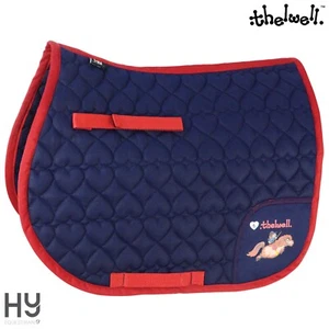 NAVY Saddle Pad    Thelwell Collection by Hy   SMALL PONY SIZE  Moisture Wicking - Picture 1 of 8