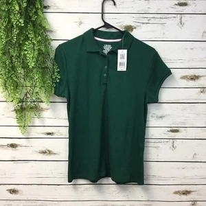 IZOD dark Green Polo School Uniform shirt top Girls short sleeve size XXL New - Picture 1 of 4