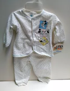 Juego de 2 pijamas Dundee Infant Disney Baby Mickey Minnie Mouse azul algodón - Imagen 1 de 7