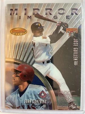 Juan Gonzalez -Gary Sheffield-1997 Bowmans Best "INVERTED" Mirror Image #MI6 - Image 1 of 2