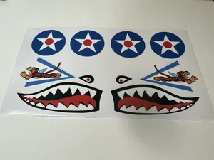 Cox 049 P-40 Flying Tiger Warhawk Airplane Sticker Set (Reproduction) - Picture 1 of 1
