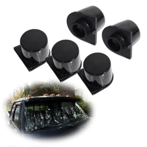Smoked Cab Roof Marker Running Fog Driving Light Housing X5 For Dodge Ram Pickup - Picture 1 of 9