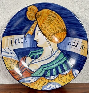 FINE Faenza Italian Renaissance Hand Painted Majolica Charger Faience Plate #2 - Picture 1 of 6