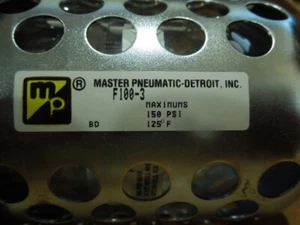 Master Pneumatic Model: F100-3 Filter. Unused Old Stock. No Box - Picture 1 of 2