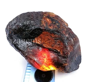 Loose 263 Ct Certified Natural Amber | Uncut Rough Gemstone 5ARY - Picture 1 of 10