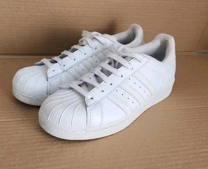 Adidas Originals Superstar 'Triple White' Trainers Size UK 4 - Picture 1 of 11