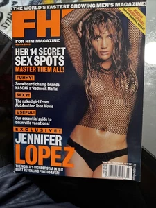 FHM Magazine October 2001 Jennifer Lopez VGC Vintage USA Copy Version - Picture 1 of 2