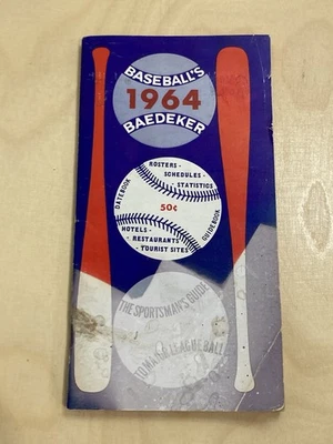 Lista de béisbol 1964 Baedeker The Sportsman's Guide, horarios, libro de fechas, Foto 1 de 4