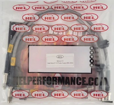HEL SEAT IBIZA MK2 1.8 20V TURBO CUPRA S/ACERO TRENZADO FRENOS MANGUERAS TUBOS Foto 1 de 3