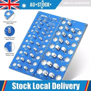 Thread Checker 38 Nut and Bolt Detection Tool Gauge Inch & Metric Size Measure - Picture 1 of 12