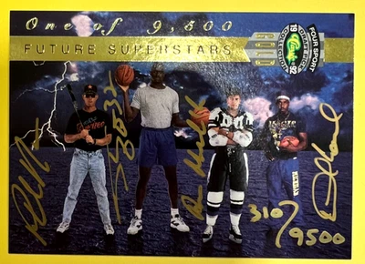 Shaquille O'Neal Four Sport 1992 RC automático Shaq clásico dorado año novato automático 9500 Foto 1 de 2