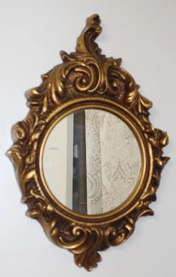 Vtg Syroco Art Hollywood Regency Style Wall Mirror Ornate 17-1/2" x 11-1/2" - Image 1 of 4