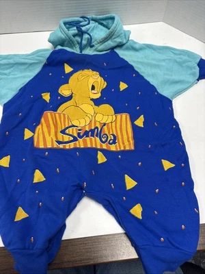 Mameluco Jersey Vintage Rey León Simba Boca Años 90 Niño Pequeño Disney Store 9 Meses Foto 1 de 3