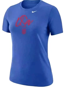 Nike Damen-T-Shirt Größe Large USA Fußball Team Core SS Spiel royalblau NEU - Bild 1 von 9