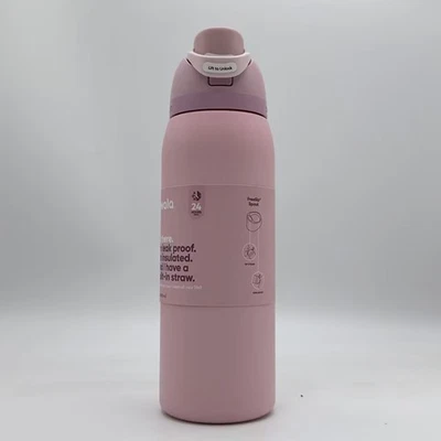 Tazza sportiva bottiglia acqua Owala 40 oz quarzo rosa FreeSip alta qualità spedizione USA - Immagine 1 di 4