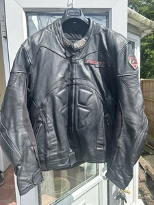 IXS Men's Leather Motorcycle Jacket XL EU 60 Racing Sports Biker RX5T - Picture 1 of 12