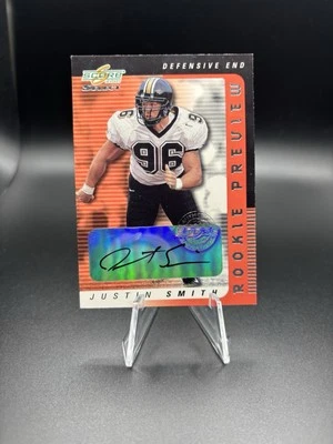 2001 Score Select Rookie Preview Auto Justin Smith #RP-49 Auto RC Autograph - Image 1 of 2