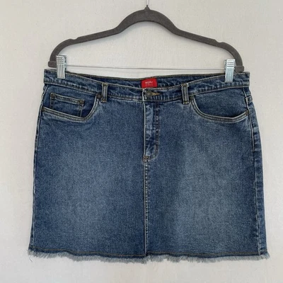 Falda vaquera MOSSIMO talla 13 bolsillos con borde deshilachado Foto 1 de 3