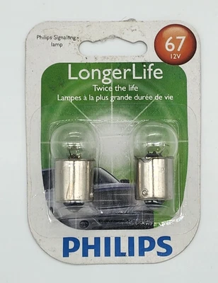 NUEVO Philips 67 Automotriz Paquete de 2 Bombillas 67LLB2 Foto 1 de 3