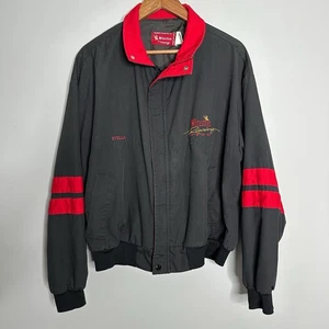 Giacca full zip grande vintage anni 90 NASCAR Swingster Winston Racing Team made in USA - Foto 1 di 13